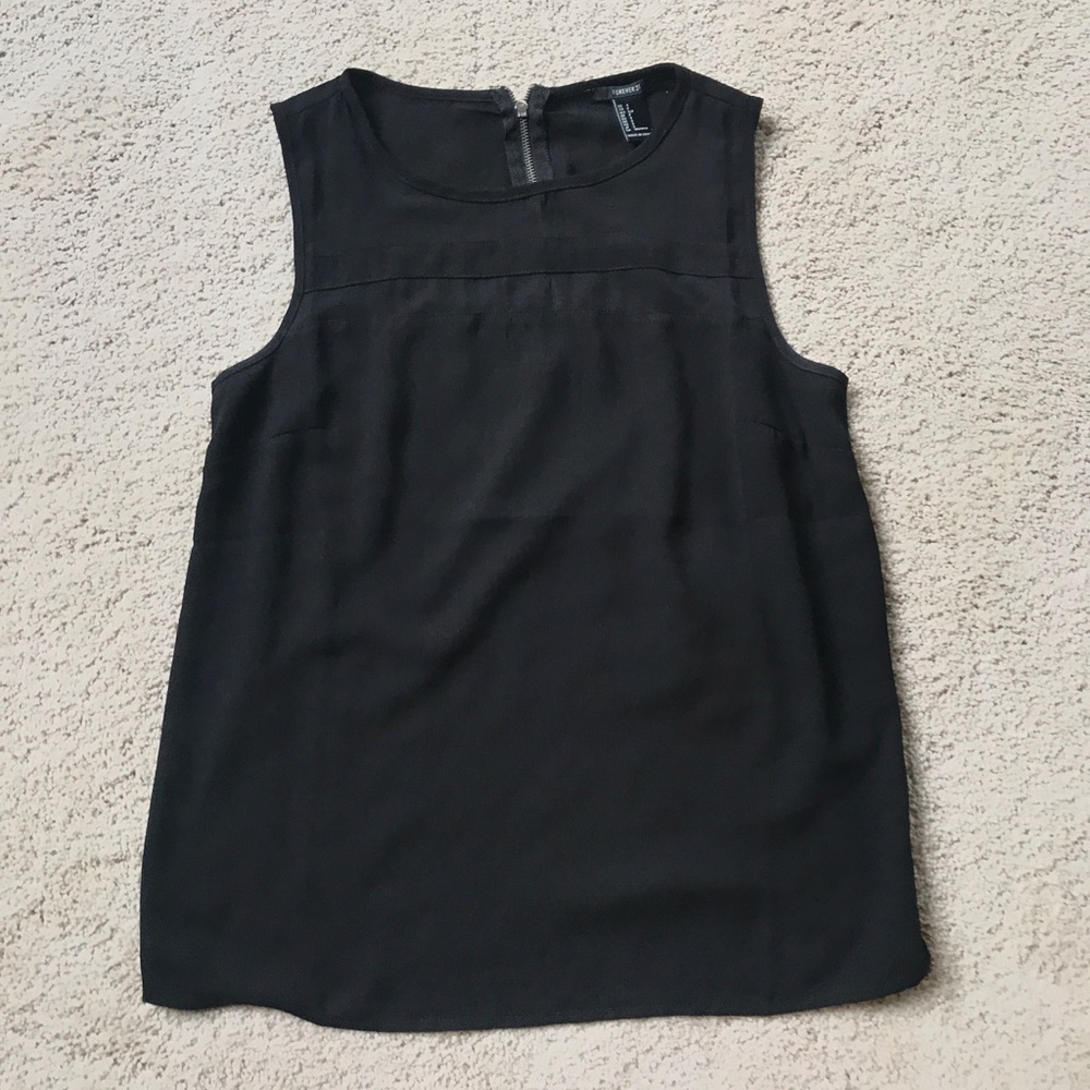 Black blouse tank